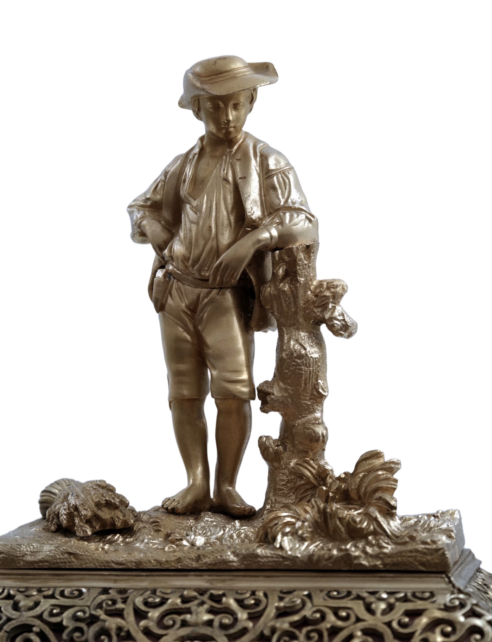 Francouzské stolní hodiny zdobené technikou Boulle, Nicolas Gribelin — 7