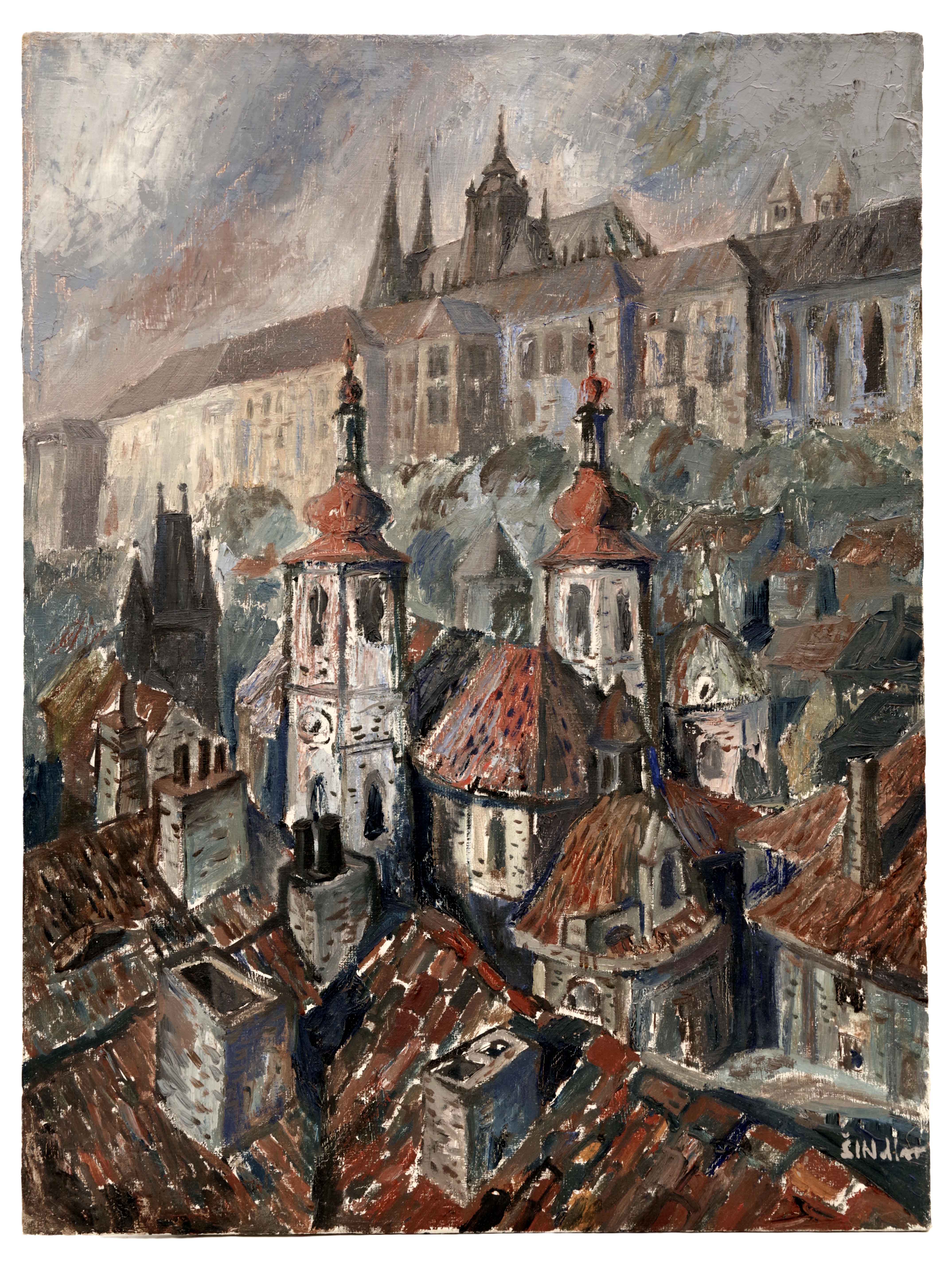 Pohled na Pražský hrad, Vladimír Šindler