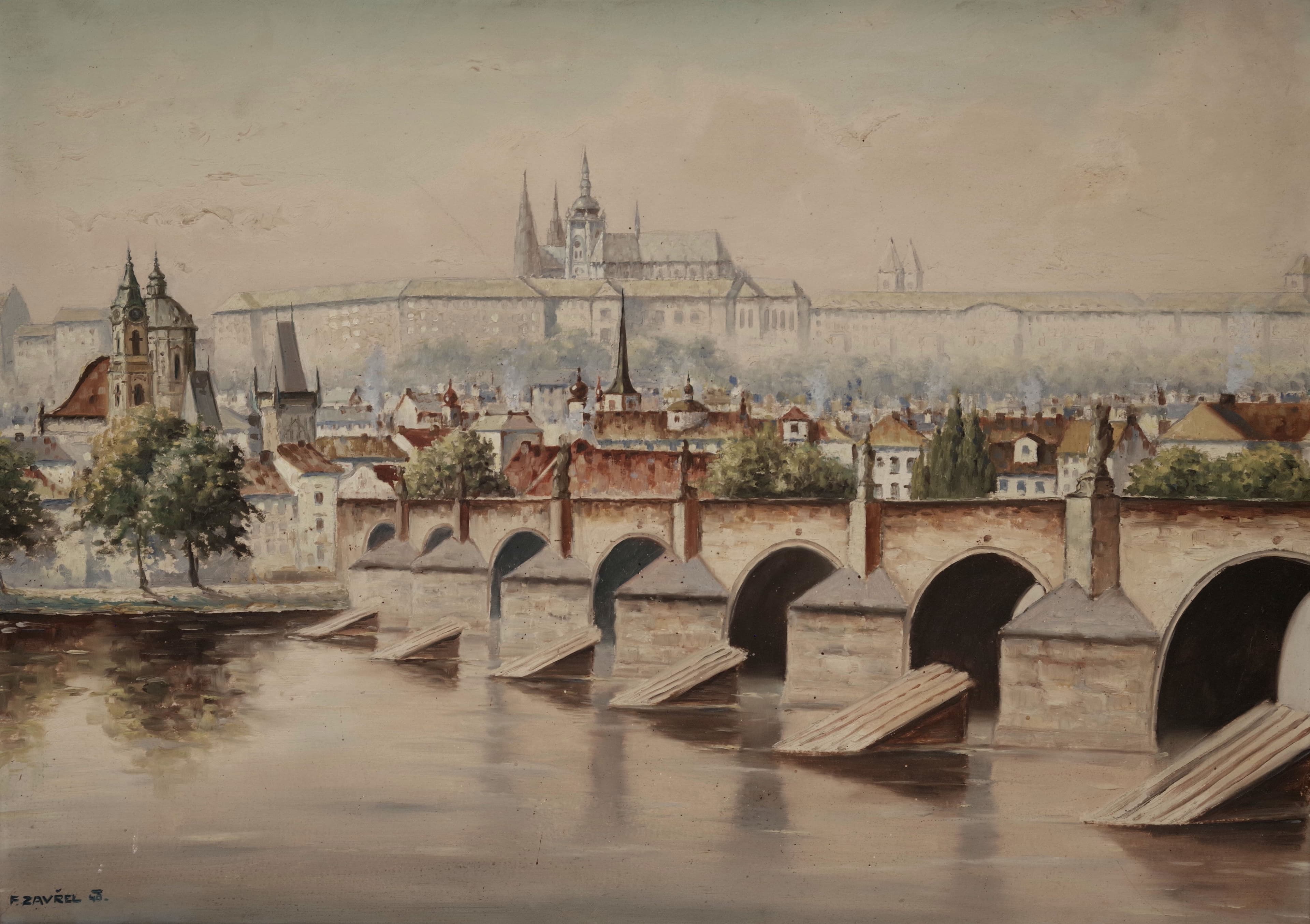 Pražské panorama, František Zavřel — 2