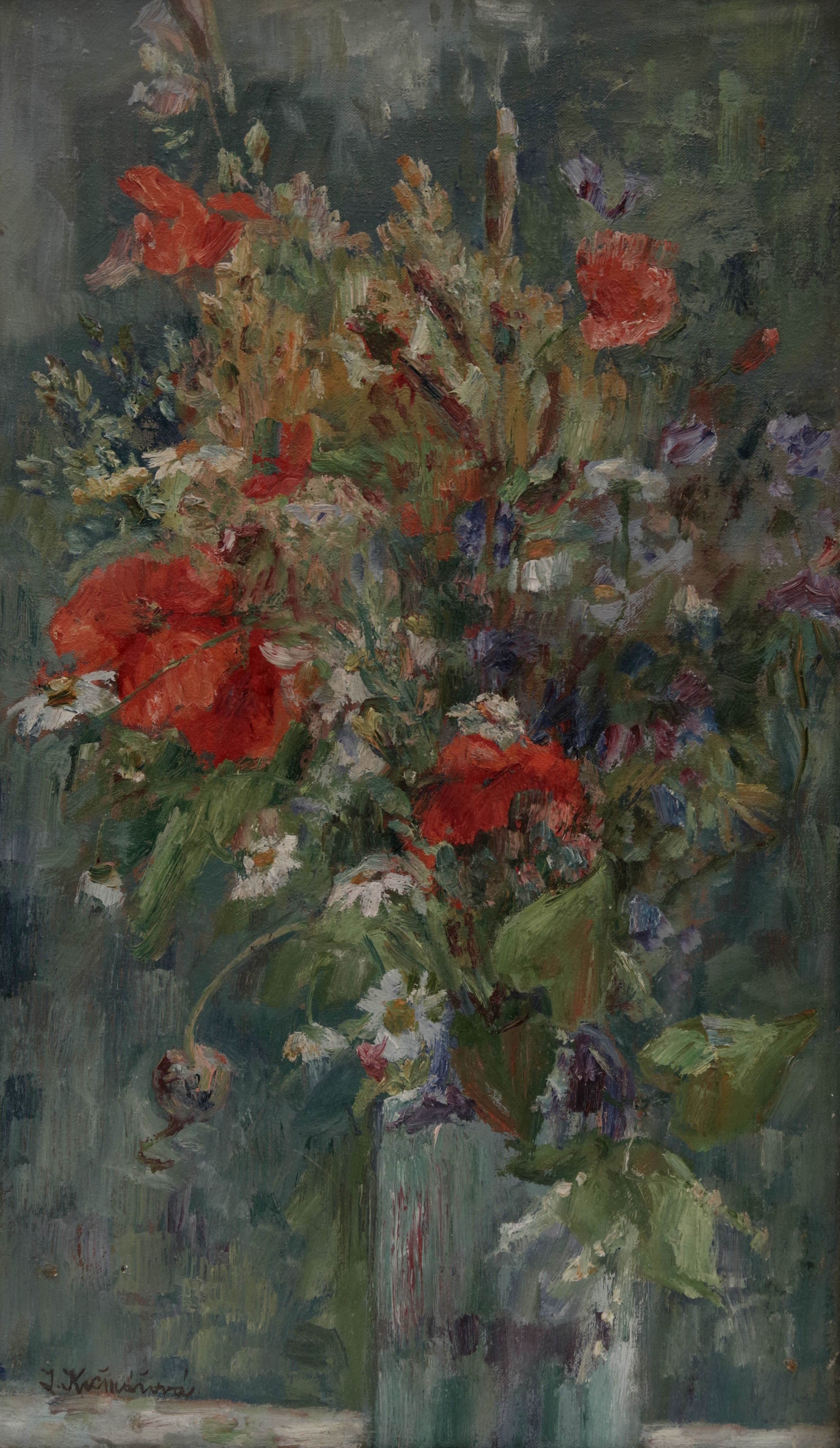 Polní kytice s máky, Julie Krčmářová — 2
