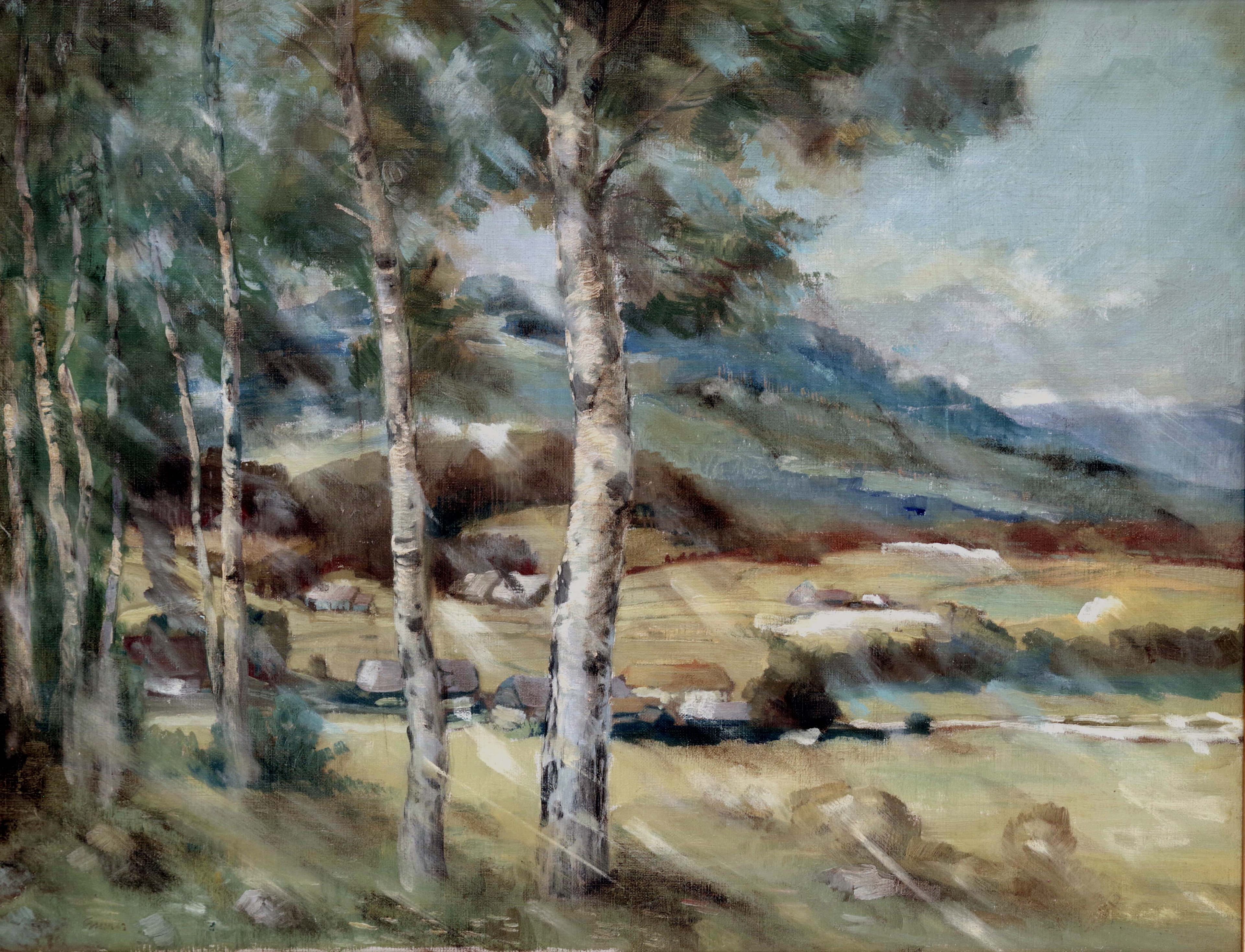 Krajina s břízkami, Edmund Gwerk — 2