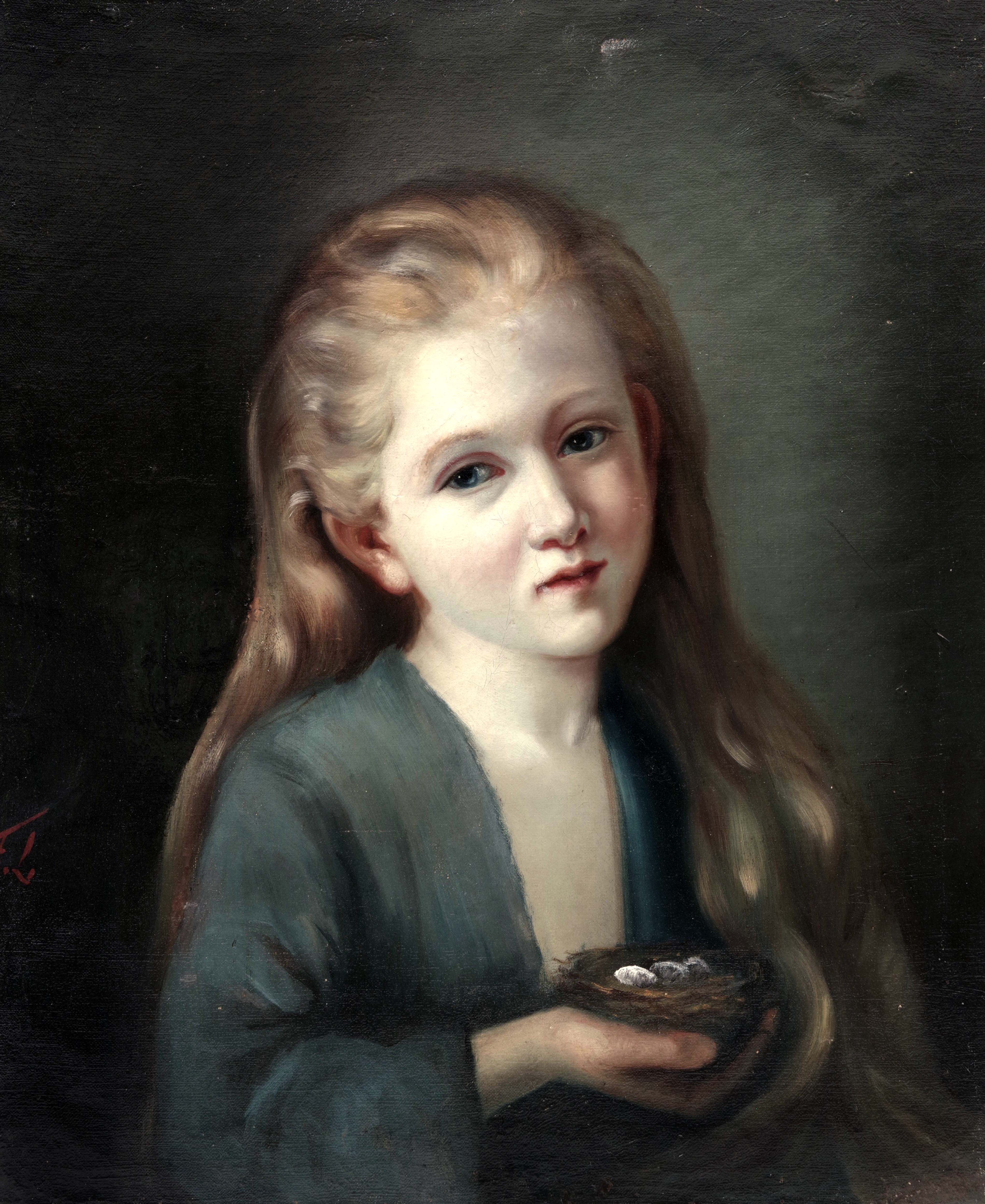 Dívka s ptačím hnízdem, Franz Lembach