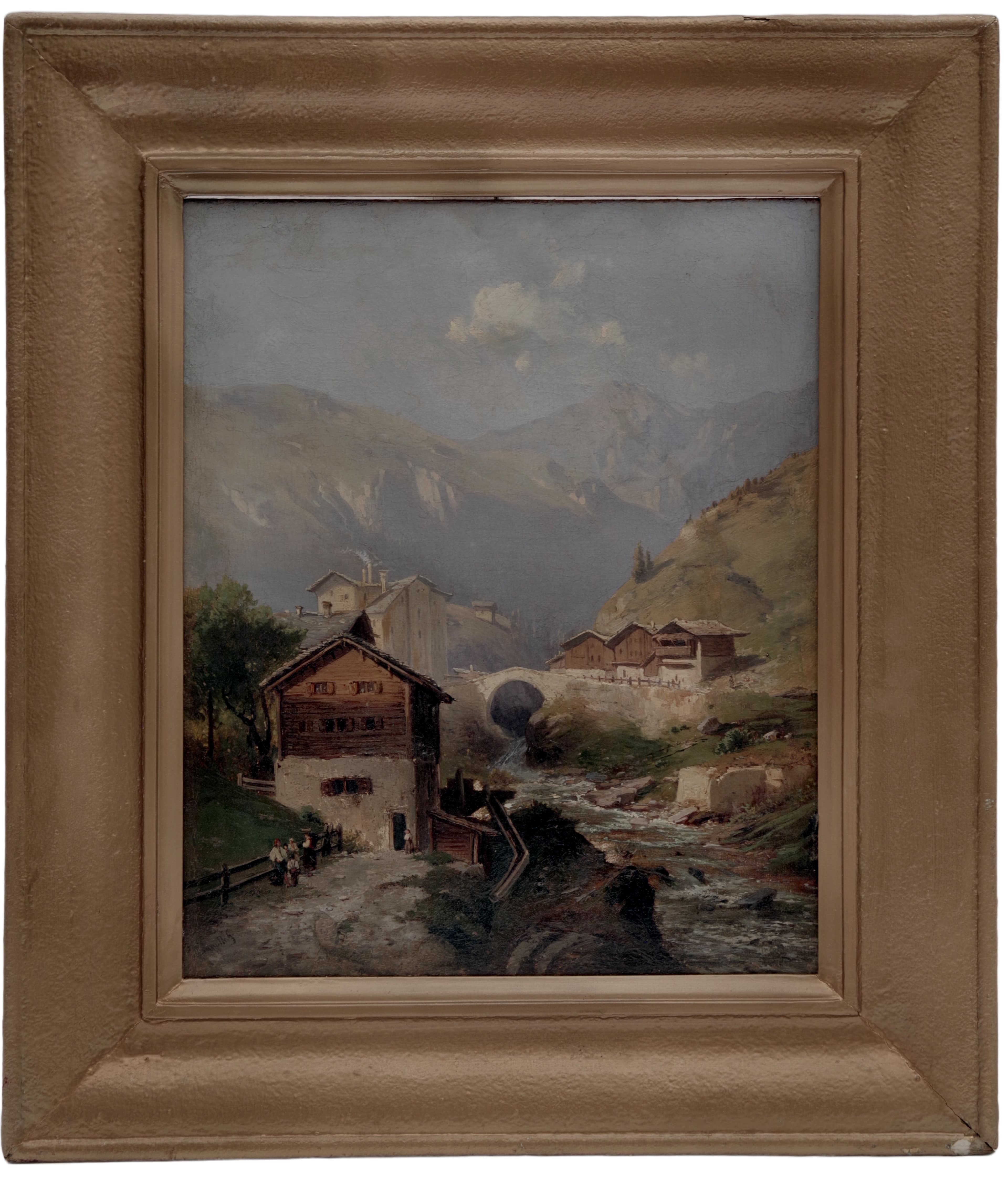 Pár horských krajinomaleb, Gaetano Fasanotti  — 2