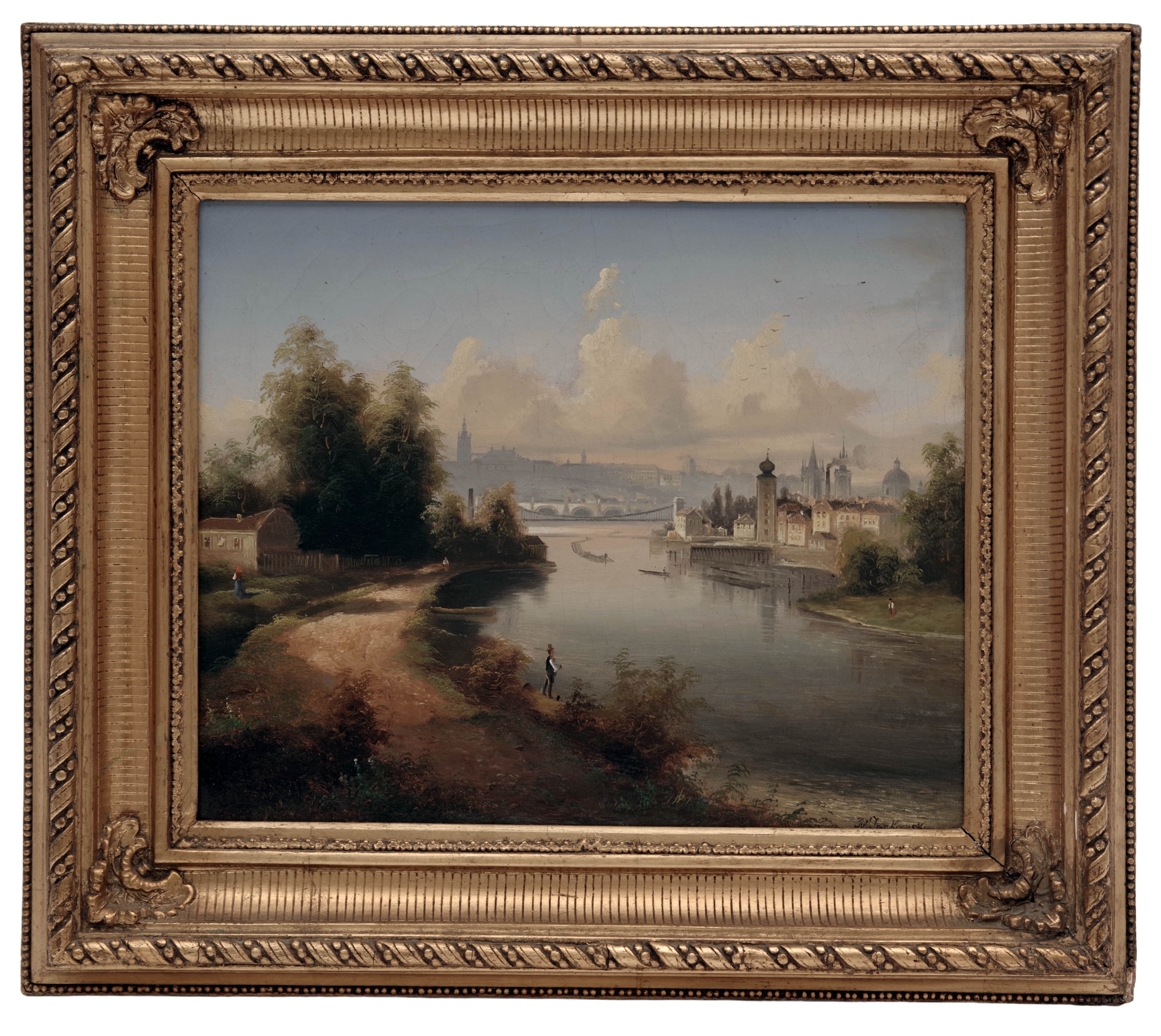 Pohled na Prahu, Johann Wilhelm Jankowski