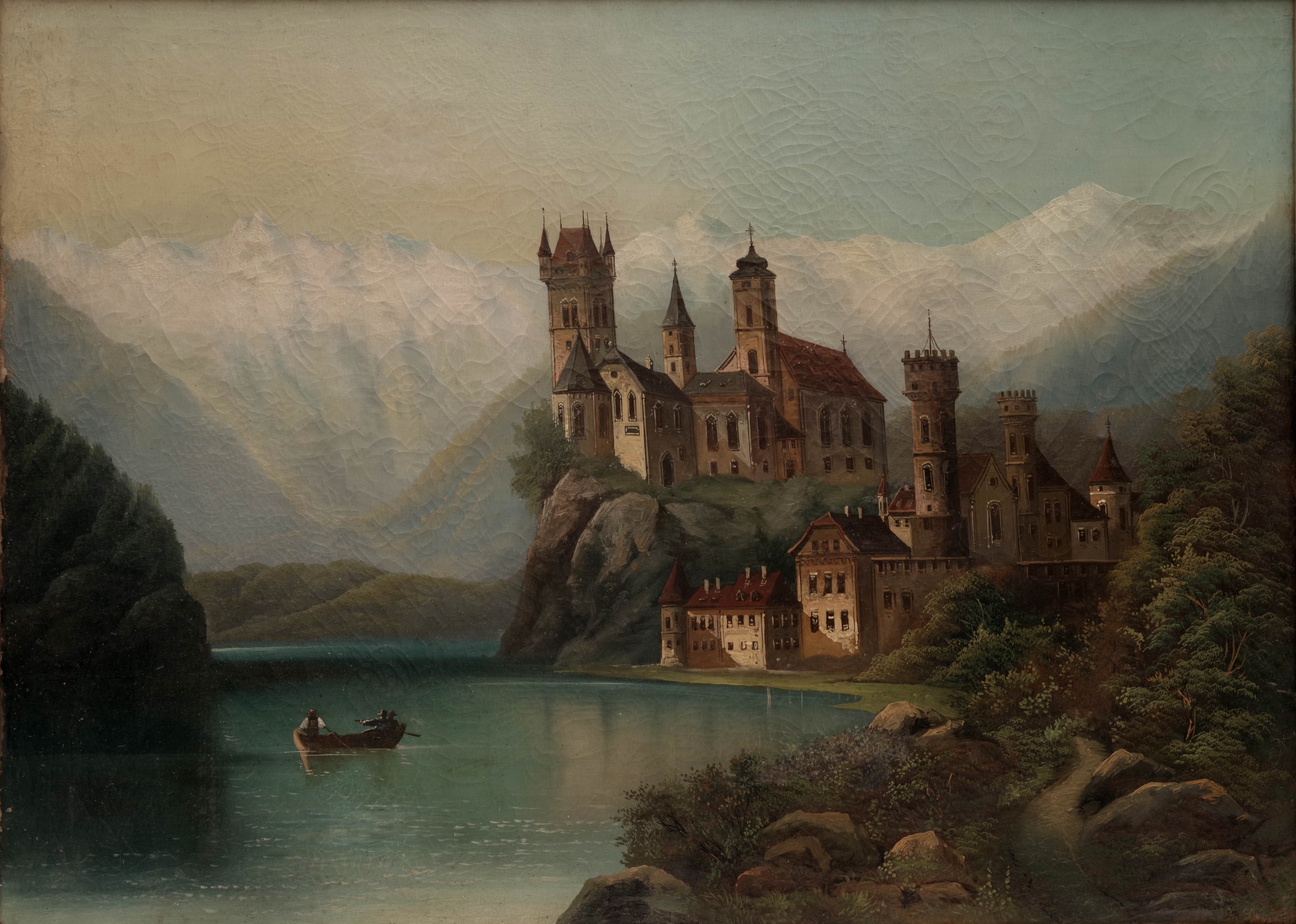 Romantická krajina s hradem, Ferdinand Lepie — 2