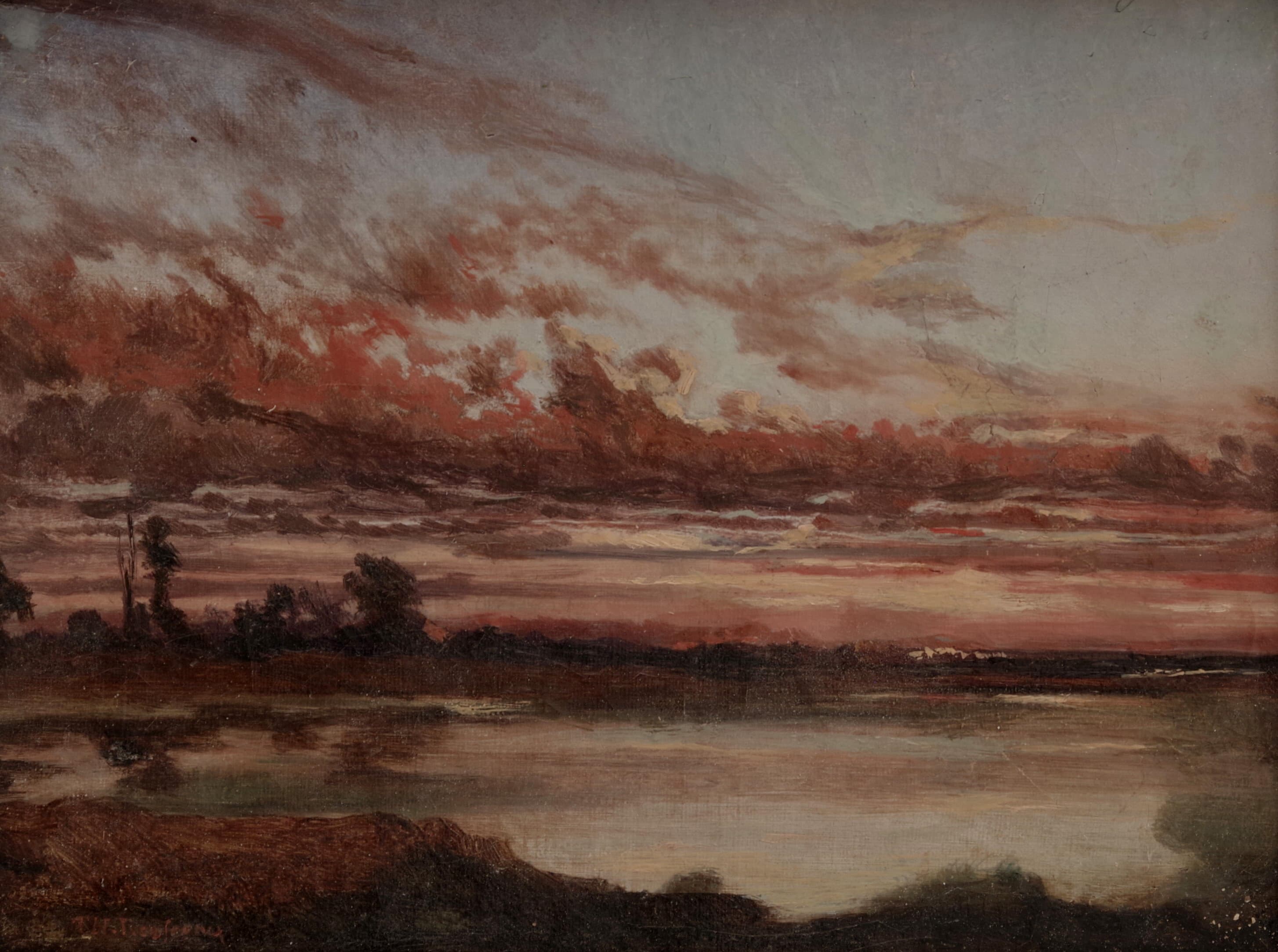 Krajina s řekou, Théodore Rousseau — 2