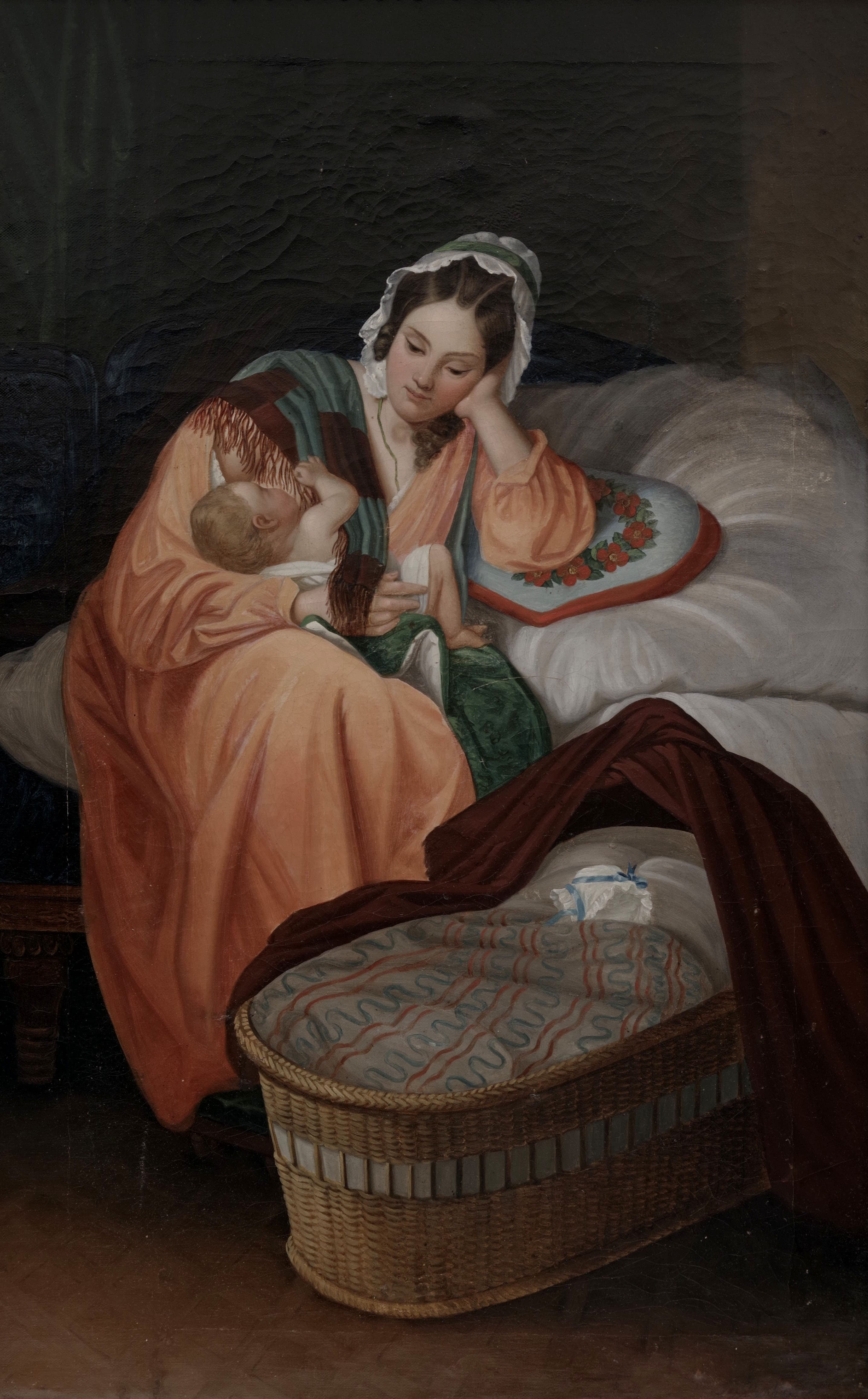 Matka s dítětem, Josef Danhauser — 2