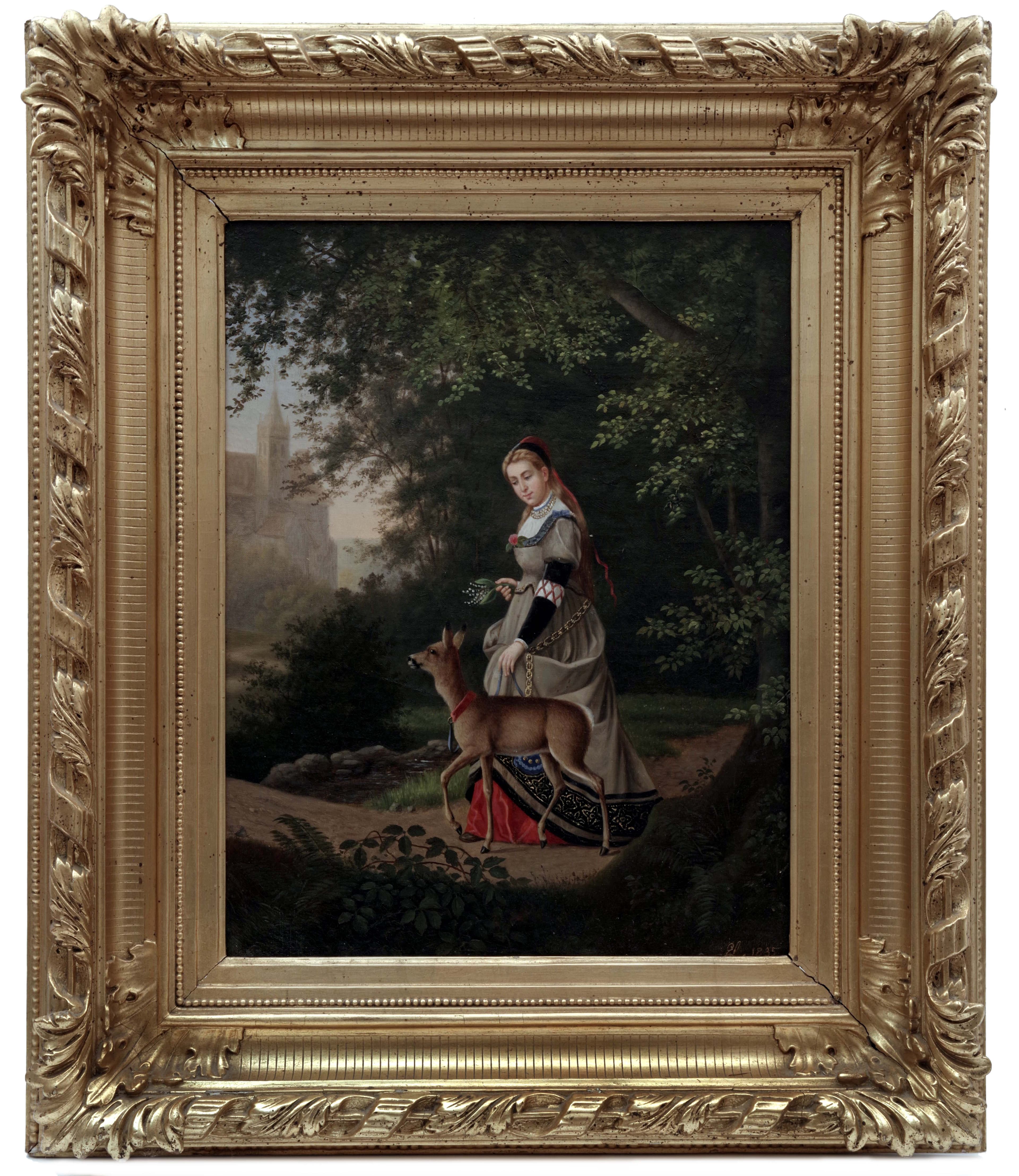 Mladá aristokratka se srnou, Edwin Landseer (připsáno)
