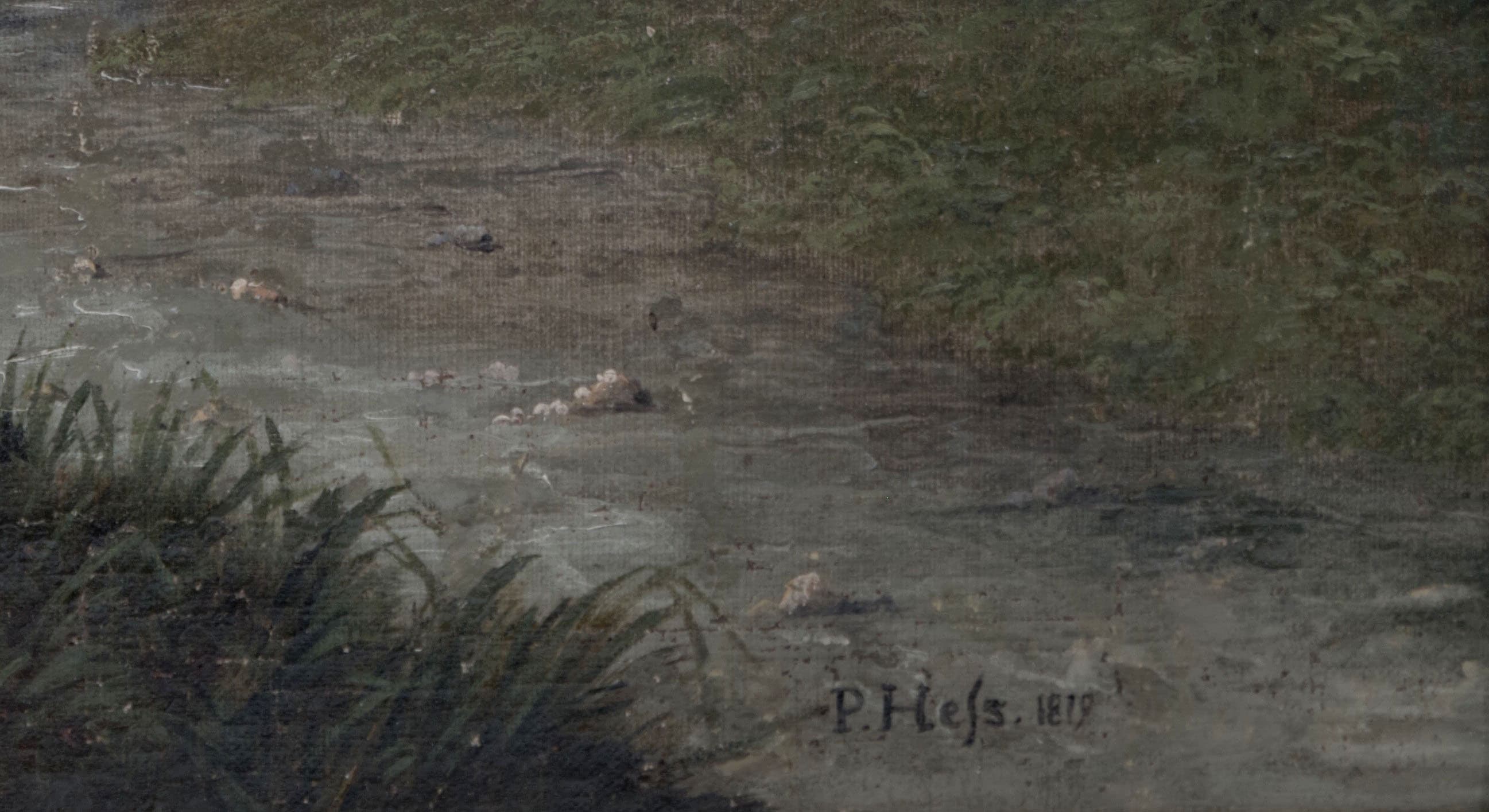 Alpská krajina s vesnicí, Peter Hess — 3