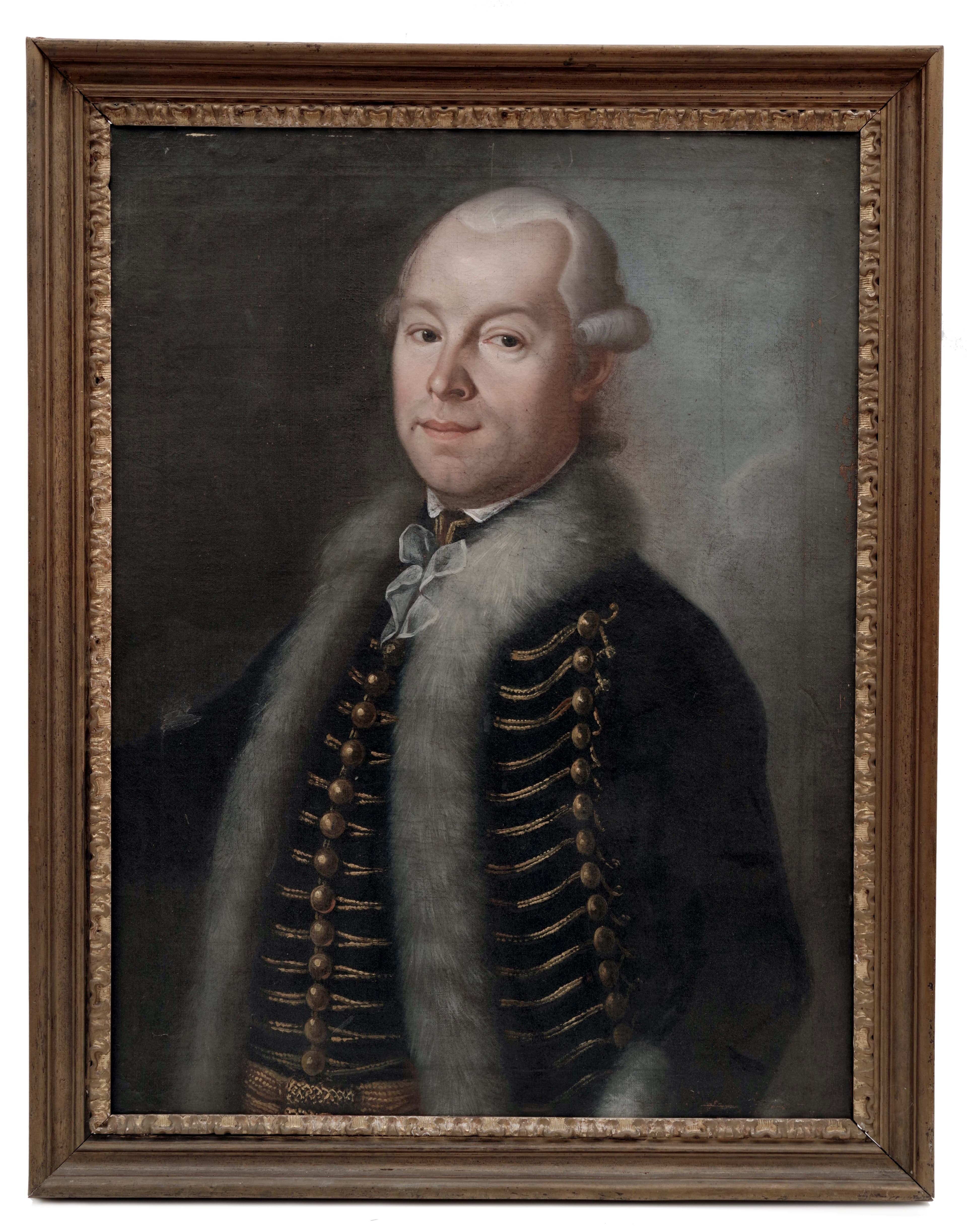 Portrét vyššího důstojníka husarů, Anton Graaf (připsáno)