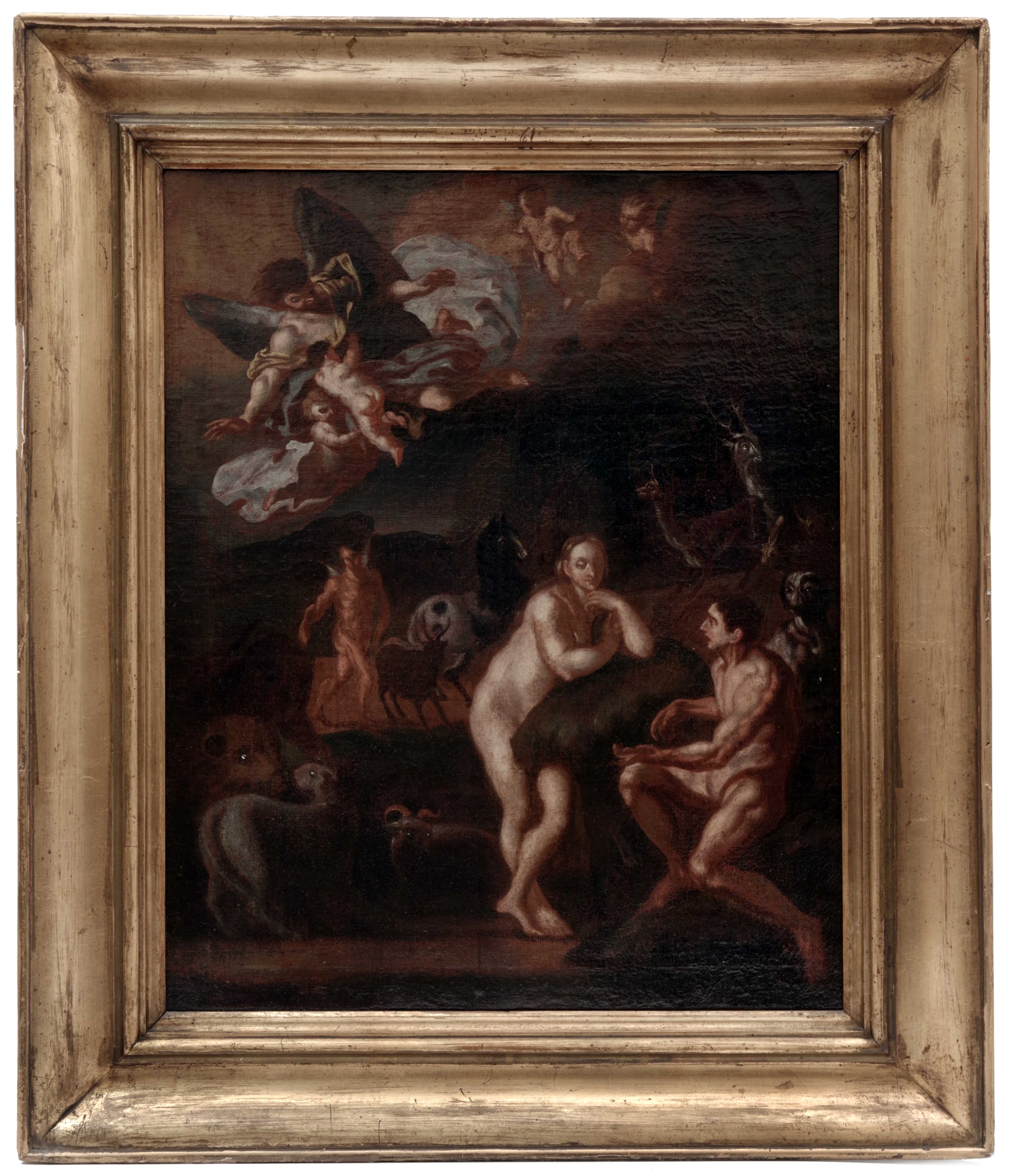 Adam a Eva v ráji, Francesco Solimena (následovník)