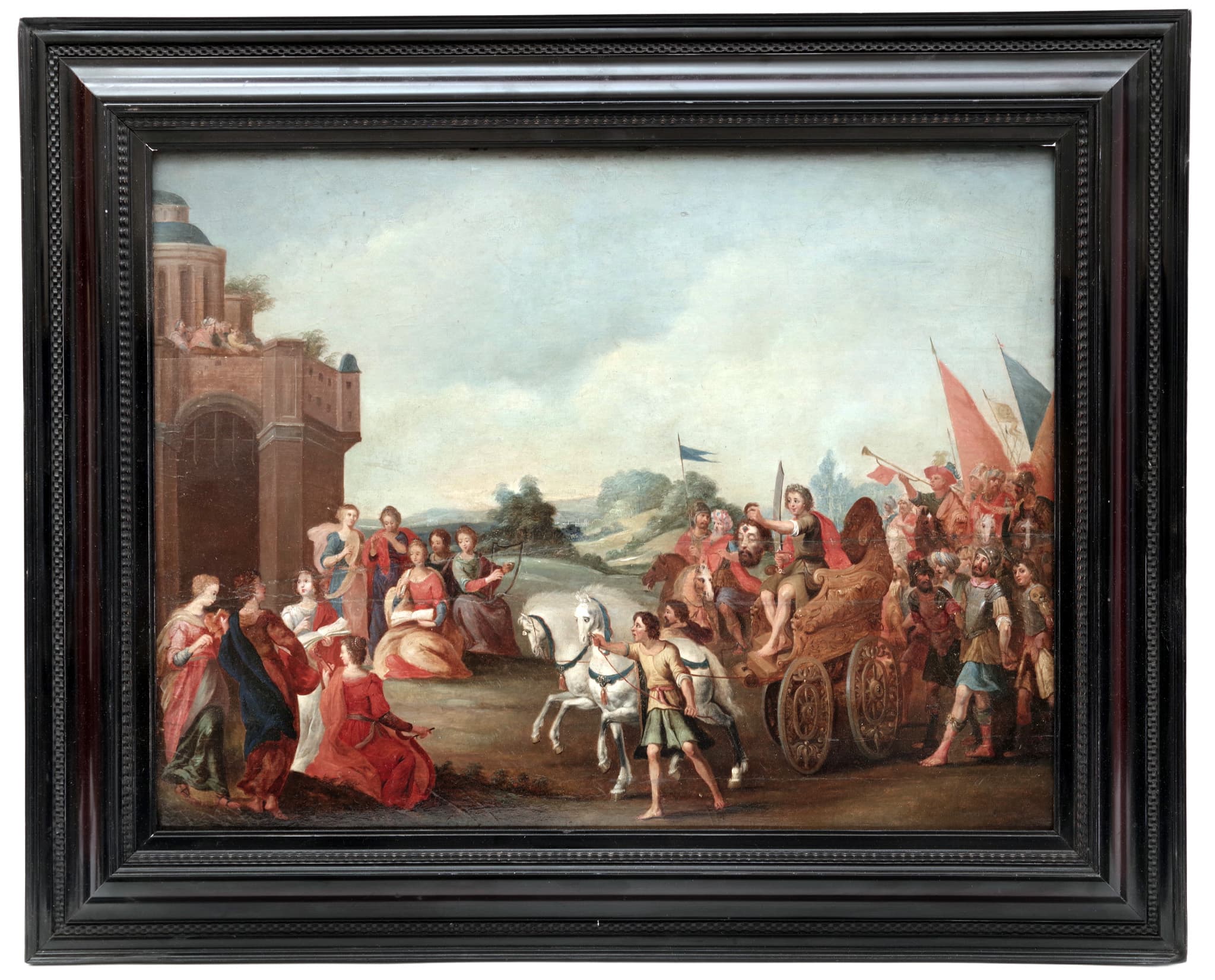 Triumfální průvod krále Davida, Esaias van de Velde (okruh)