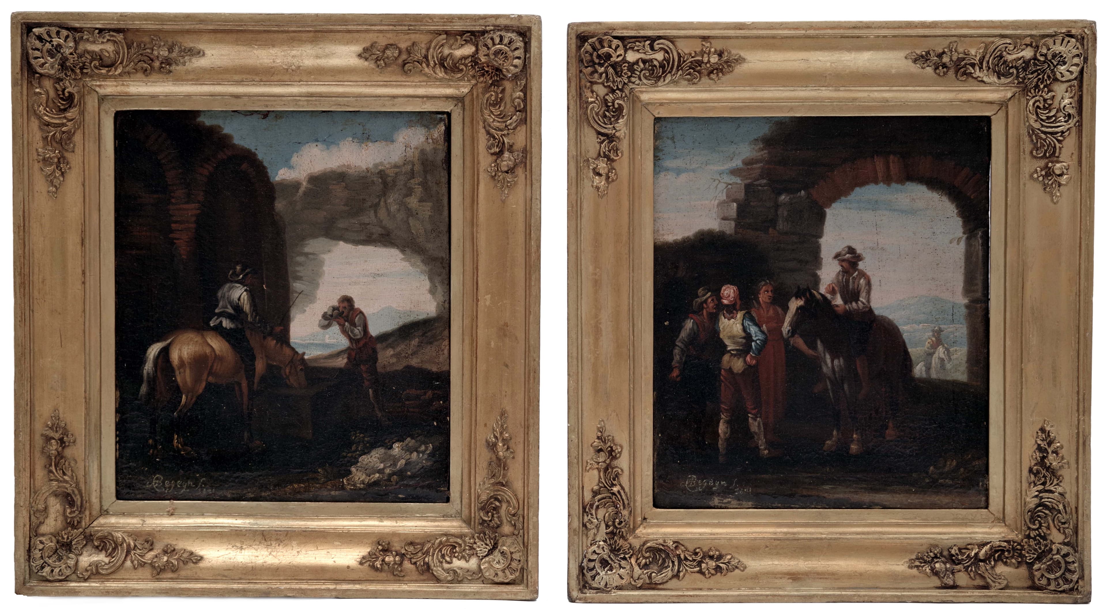 Párové žánrové obrazy, Abraham Jansz Begeyn