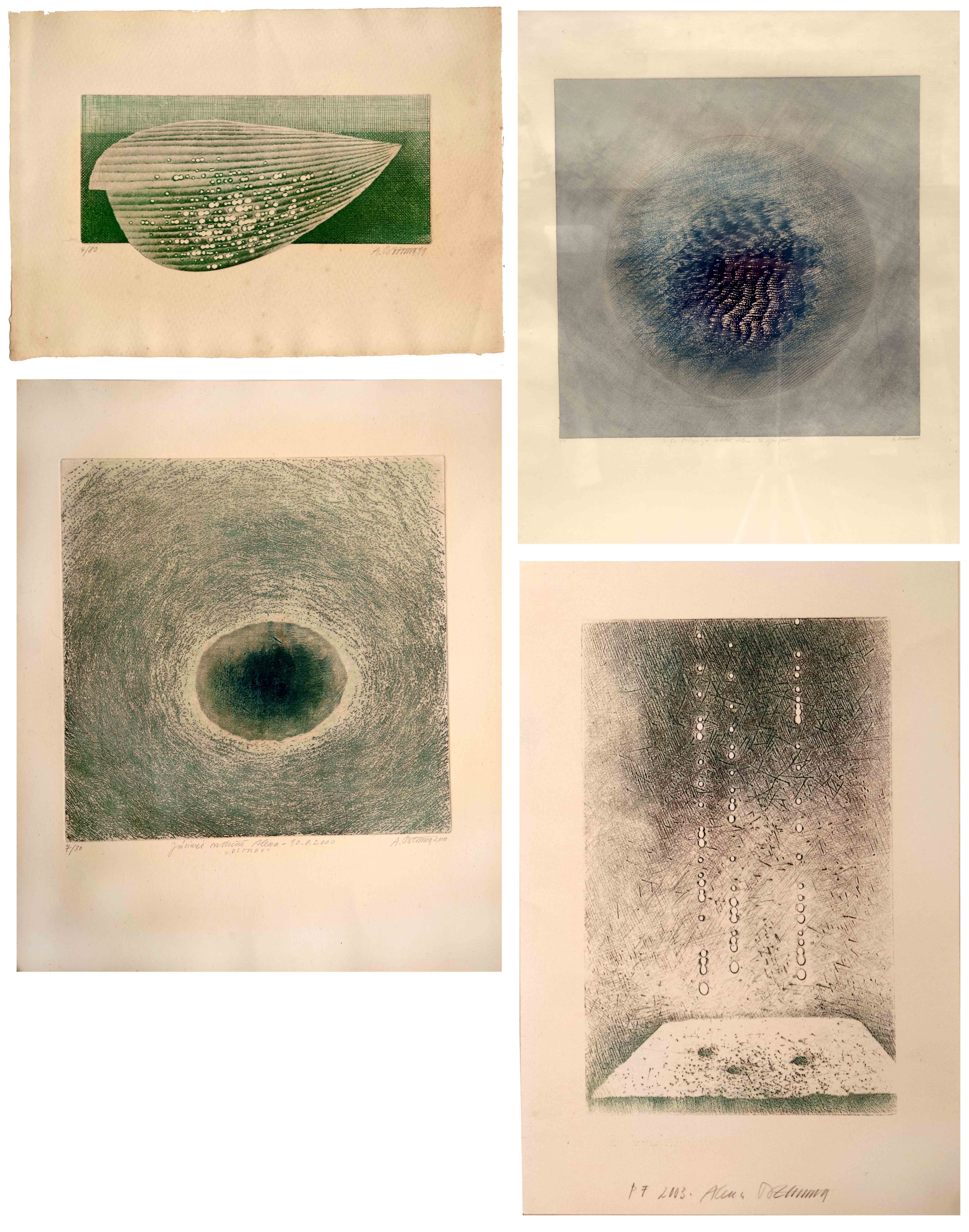 4 grafické listy, Alena Bílková — 2