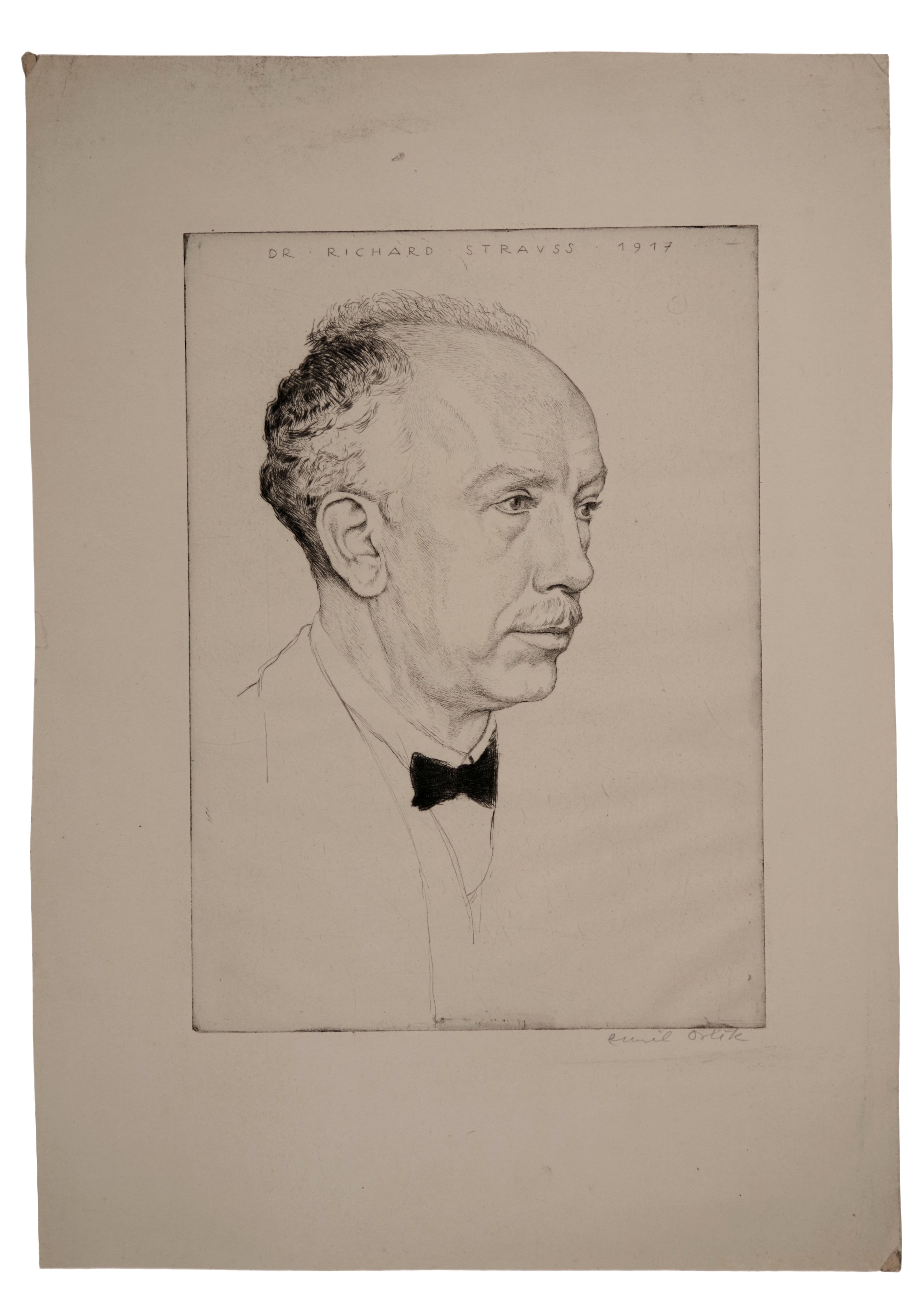 Portrét doktora Richarda Strausse, Emil Orlik