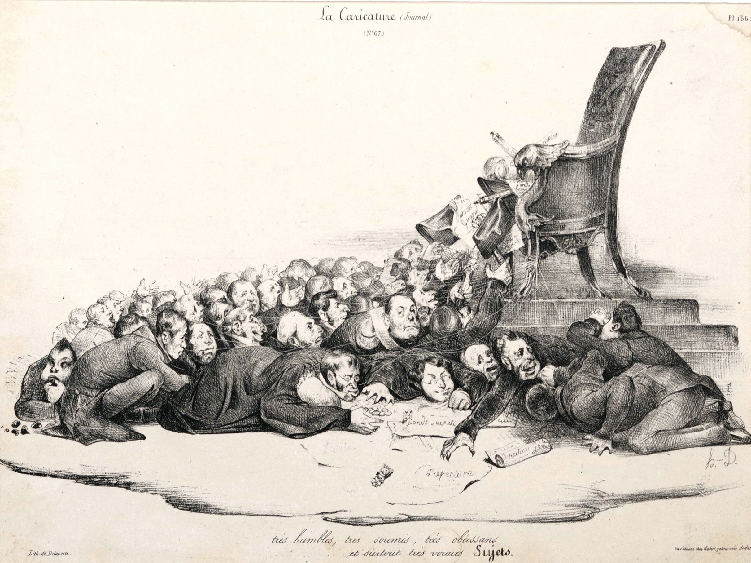 Velmi pokorný, velmi poddajný, velmi poslušný - Honoré Daumier