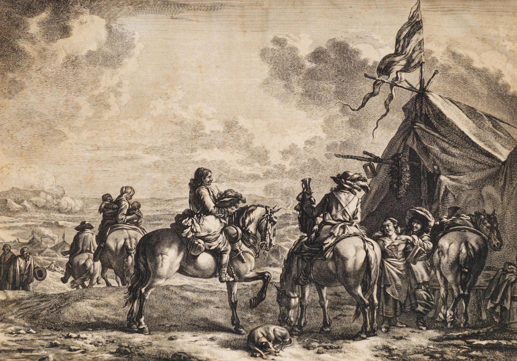 Kavalerie v táboře, Jan de Visscher