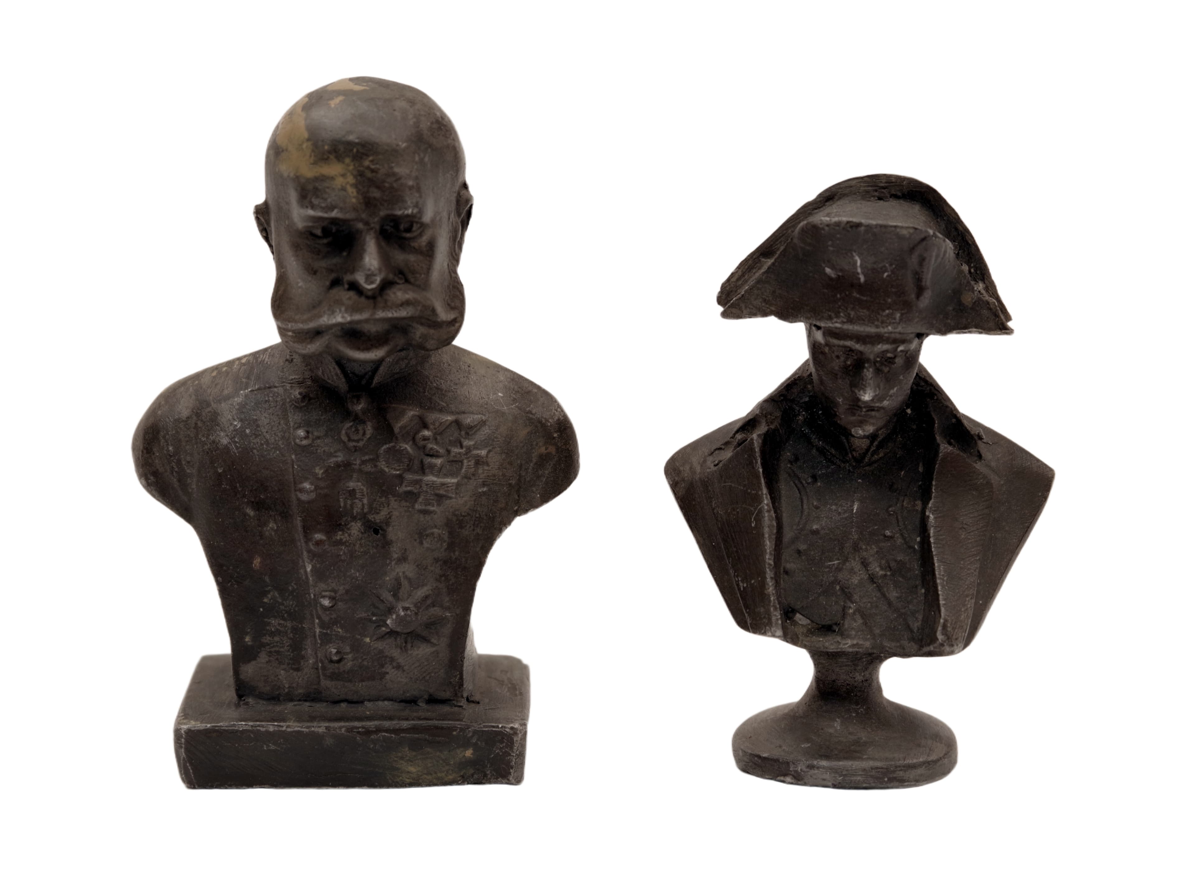 Busta císaře Františka Josefa I. a Napoleona Bonaparte