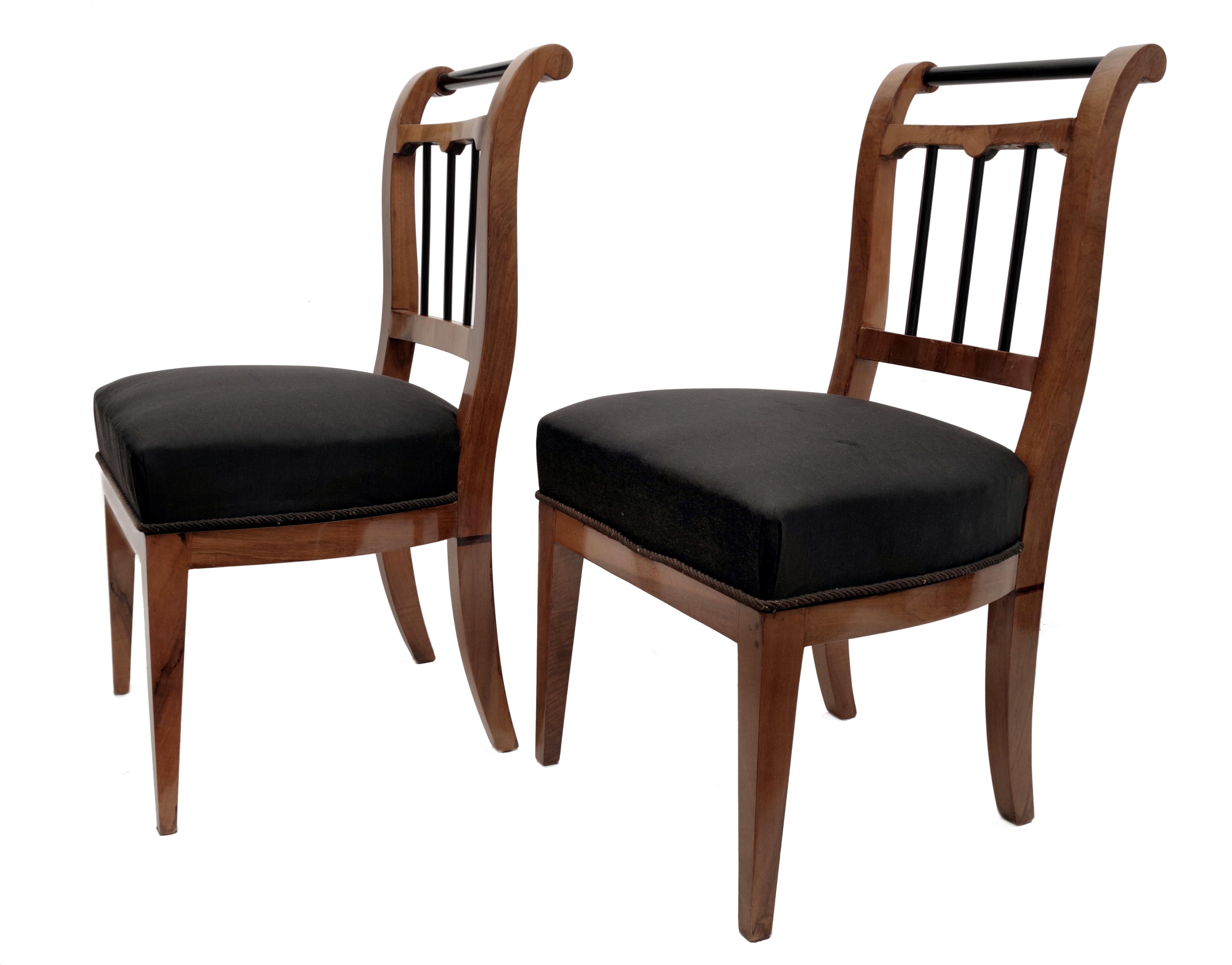 Pár židlí, biedermeier