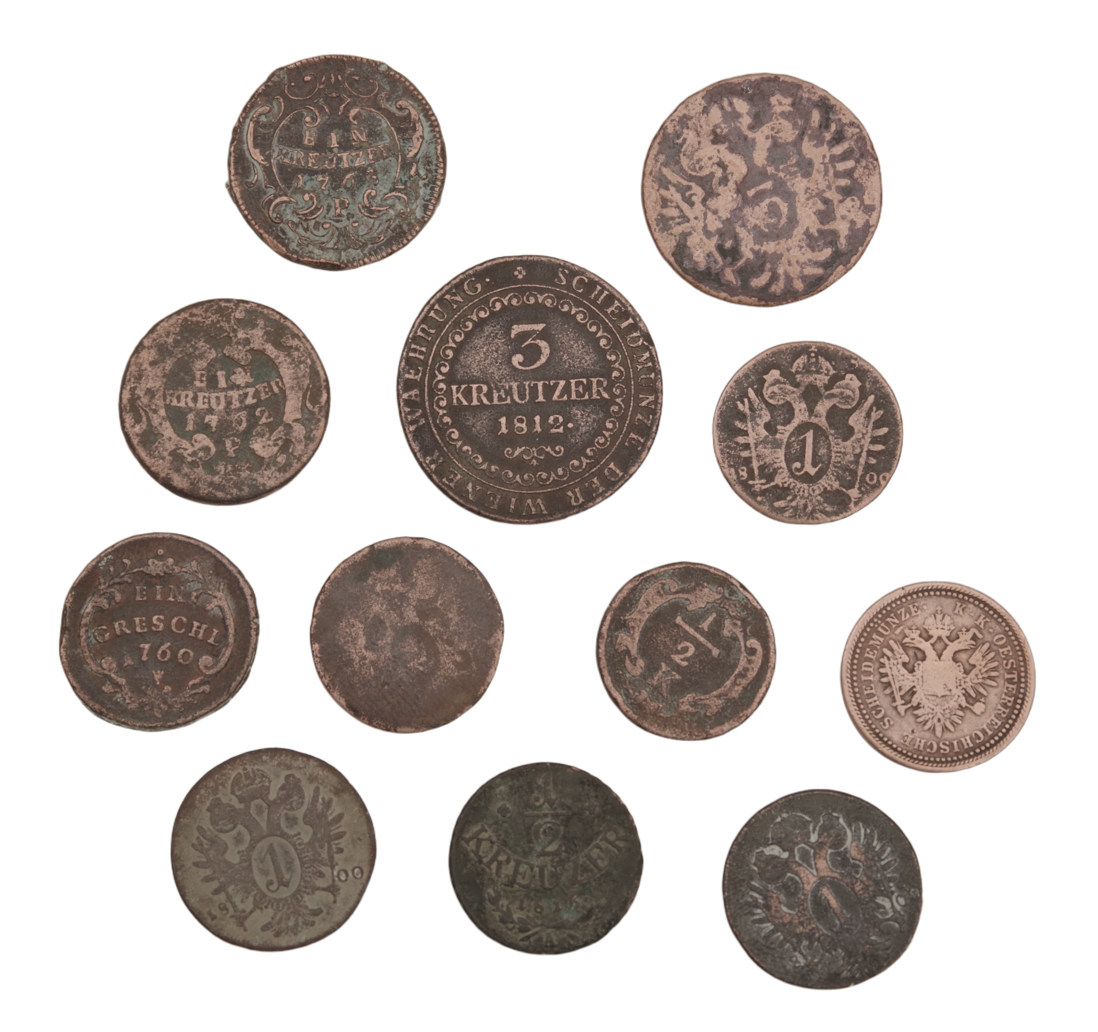 10 x krejcary a grešle — 2