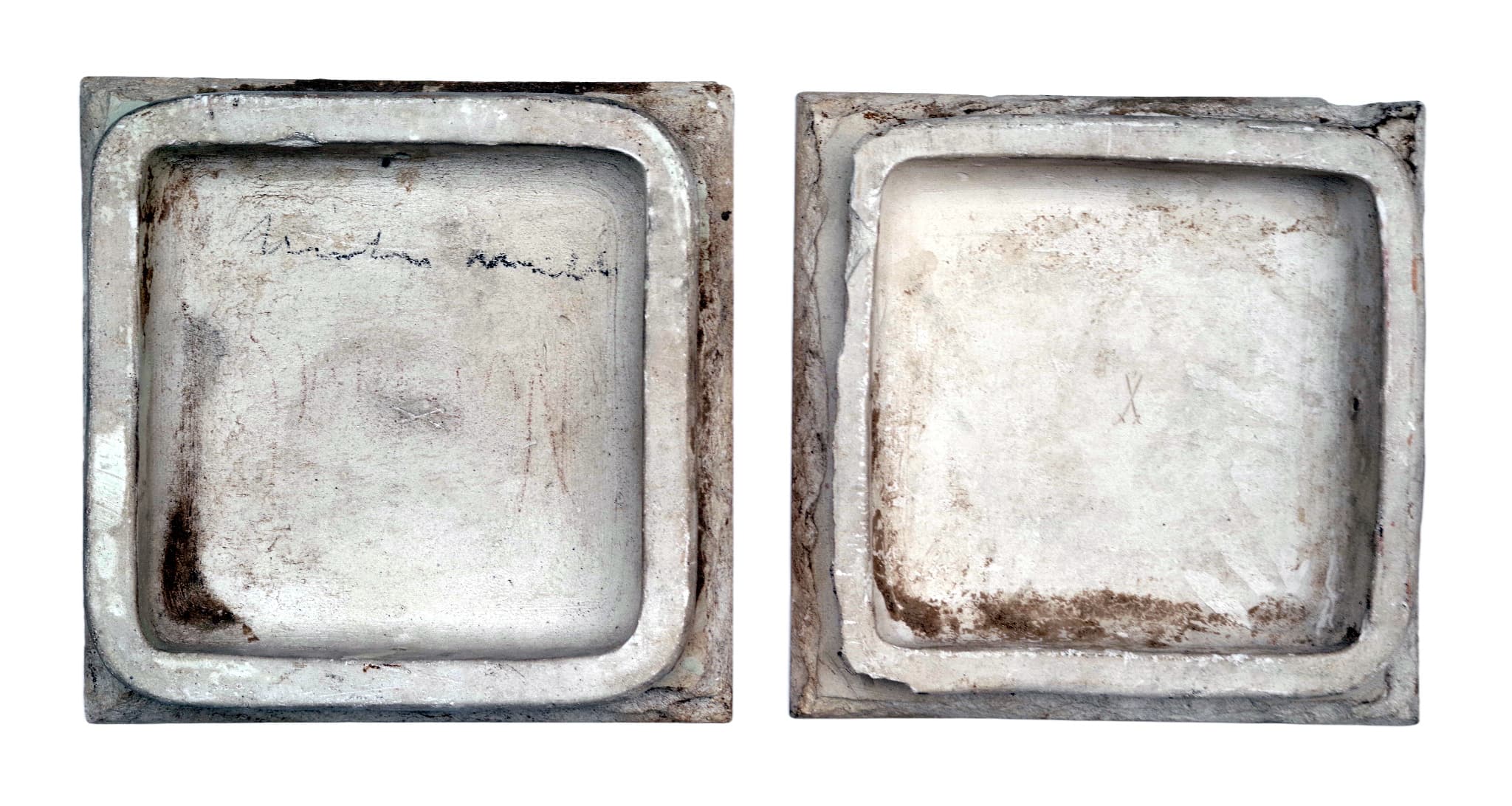 2 různé kachle, William Baring, Mišeň — 2