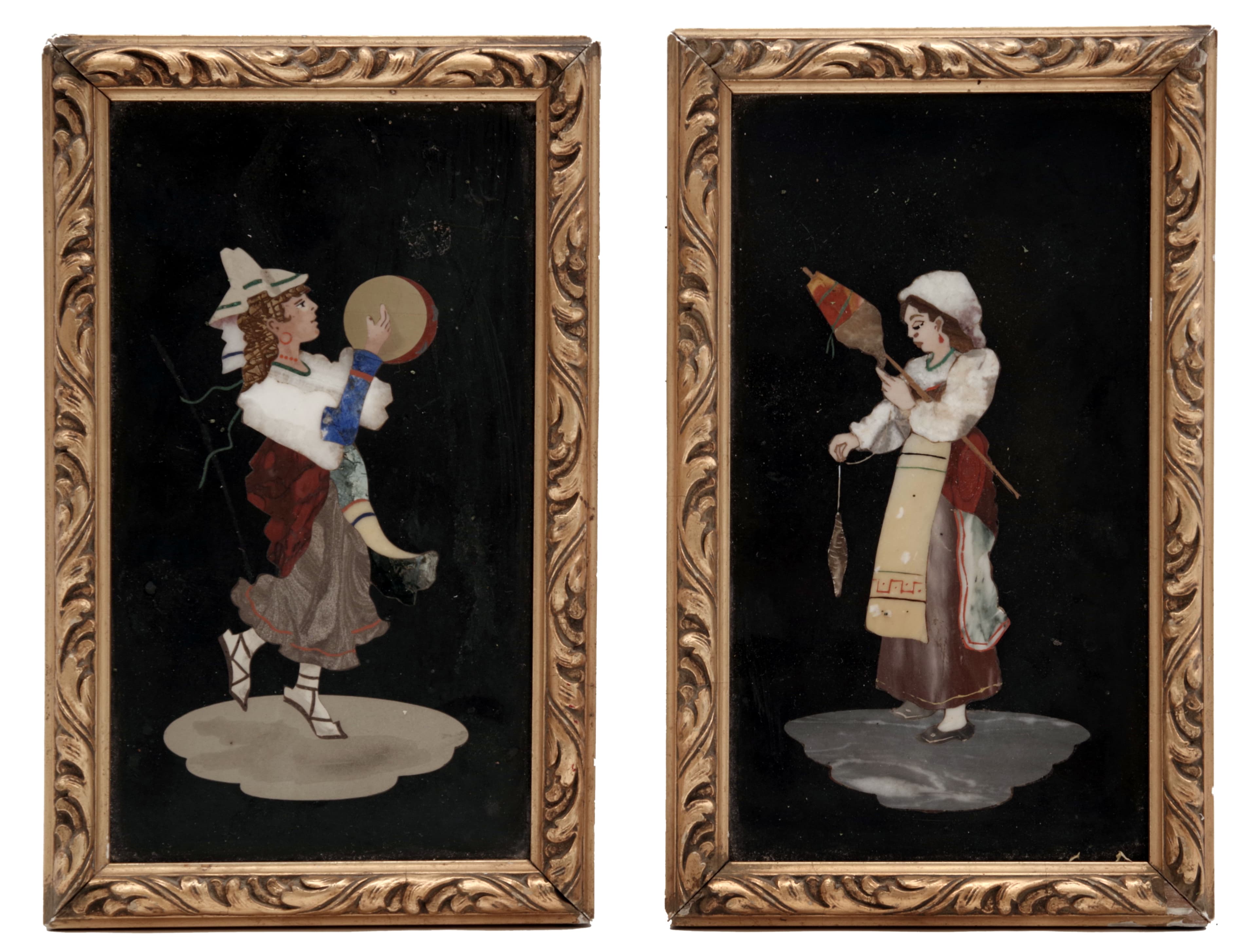 Pár mozaikových obrazů, Pietra dura