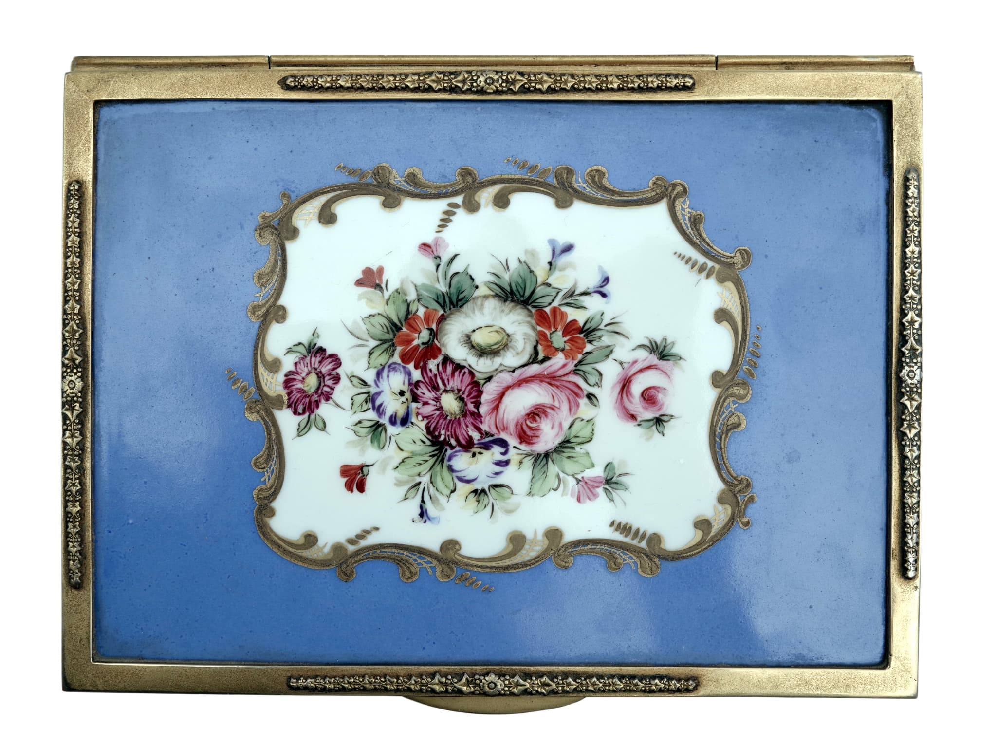 Francouzská šperkovnice ze Sèvresského porcelánu a pozlacené bronzu — 3