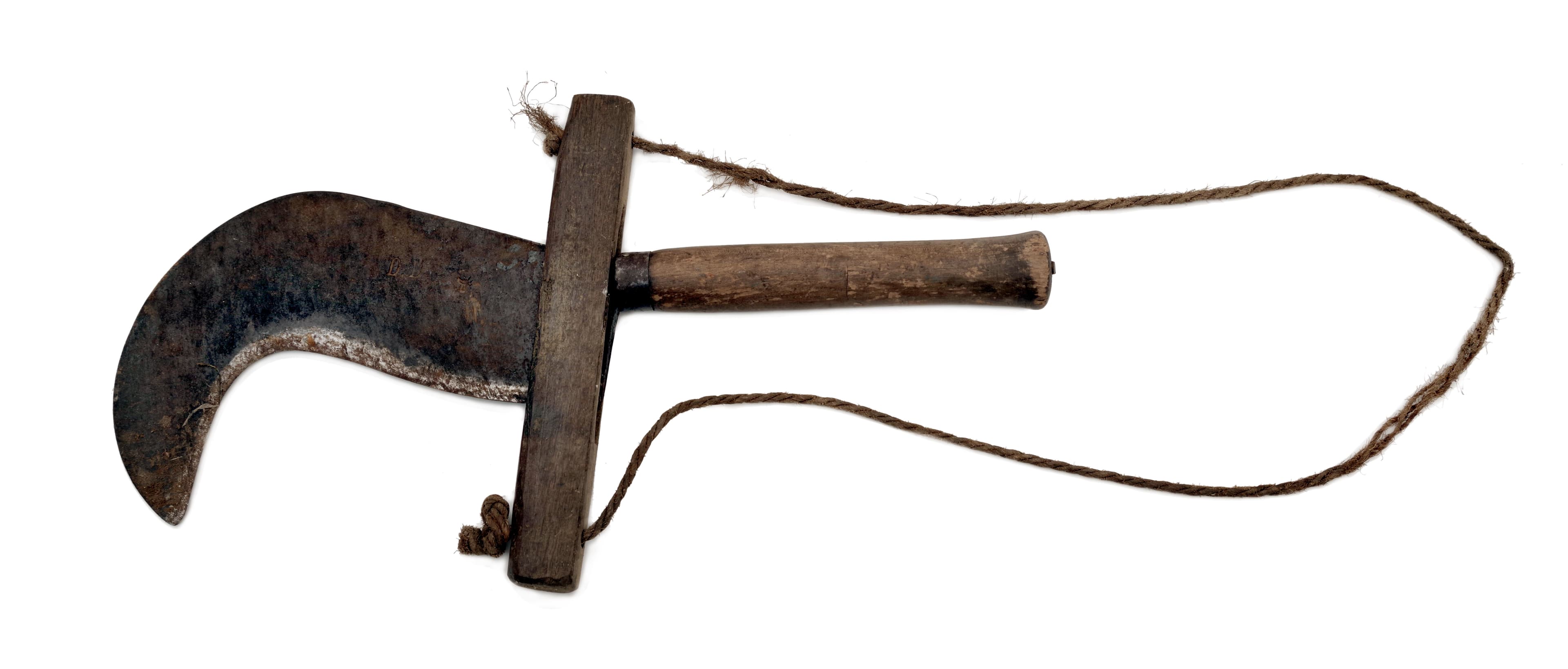 Těžký štěpařský (zahradnický) nůž se závěsem (Serpette à vendanger) — 2