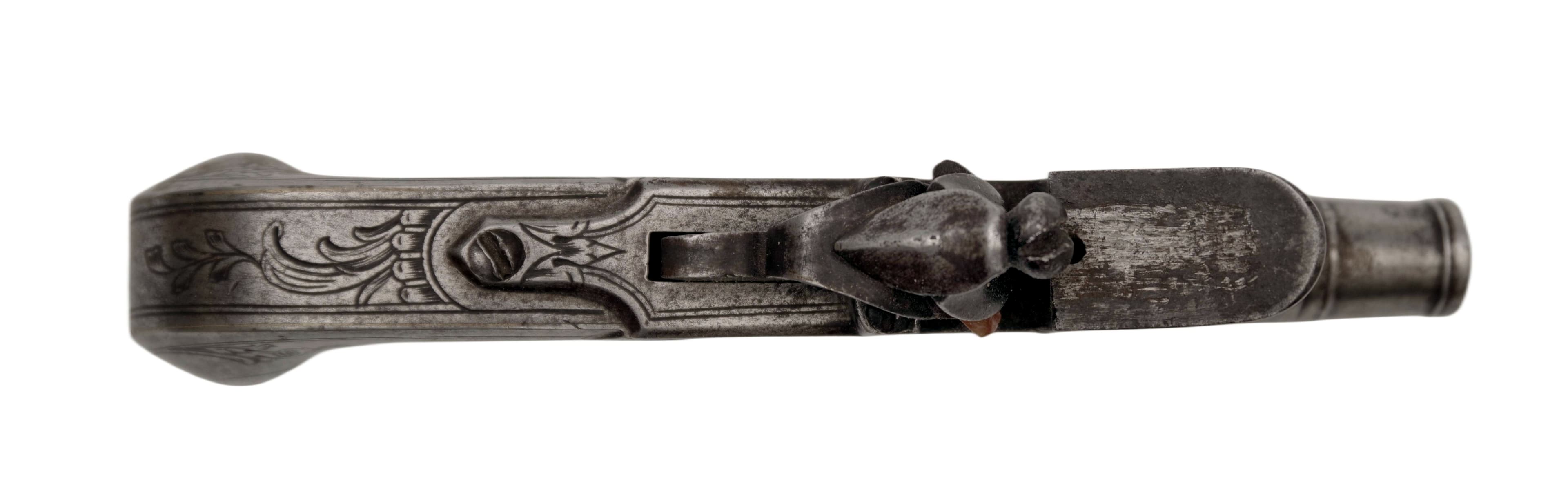 Celokovová křesadlová kapesní pistole (tercerola), Segalas — 4